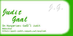 judit gaal business card